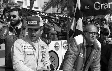 Joan Pons y Jean-Claude Andruet. Rally Costa Brava 1981 (Foto: Mario Chavalera)
